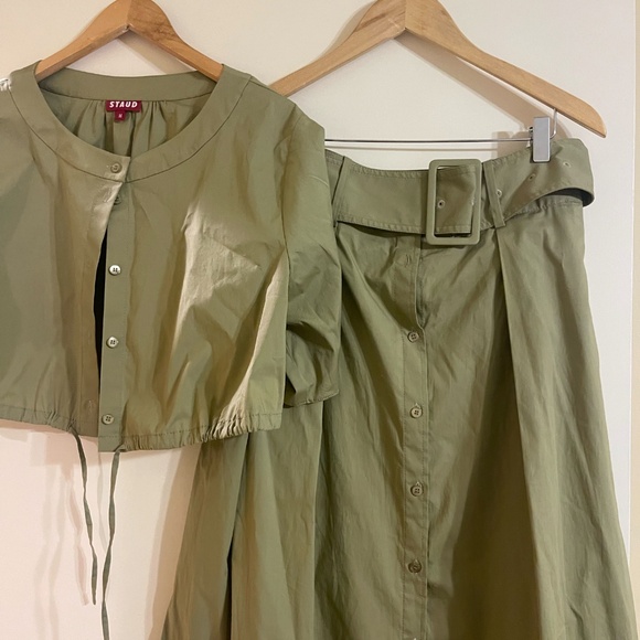 STAUD Skirt Blouse SET like new!!1 - Picture 4 of 11